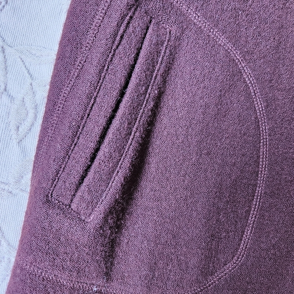 100% wool burgundy coat jacket - Picture 3 of 13